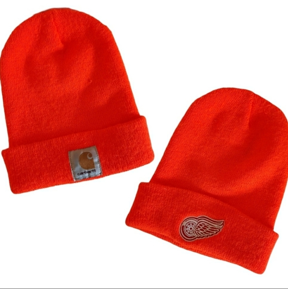 Detroit Red Wings Hunter Orange Hat 